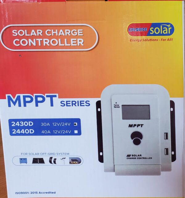 Chloride 30A MPPT Solar Charger Controller (12V/24V)